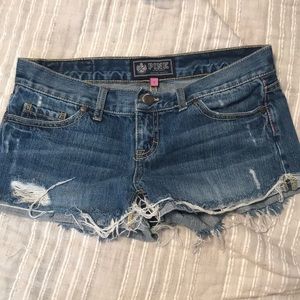 Jean shorts from PINK by Victoria Secret